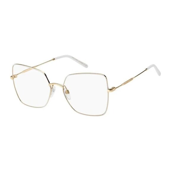 NEW MARC JACOBS MARC 591 0Y3R 00 EYEGLASSES GOLD IVORY WOMEN EYEWEAR MARC JACOBS